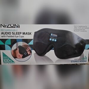 Black Audio Sleep Eye Mask